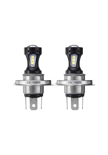 Suntek 2x H4 18W 6000K Yüksek Güçlü Led Projektör Sis Sürüş Ampulleri Far