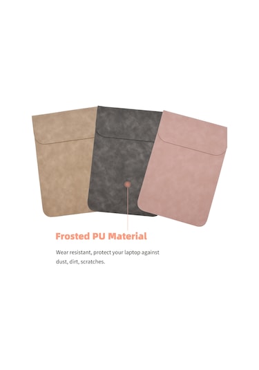 Jeemson Gri Yatay Stil Pu Materyal 15.6 İnç Dizüstü Bilgisayar Çantası - Tablet, Telefon, Dergi Taşıma - Dayanıklı Ve Hafif Gri