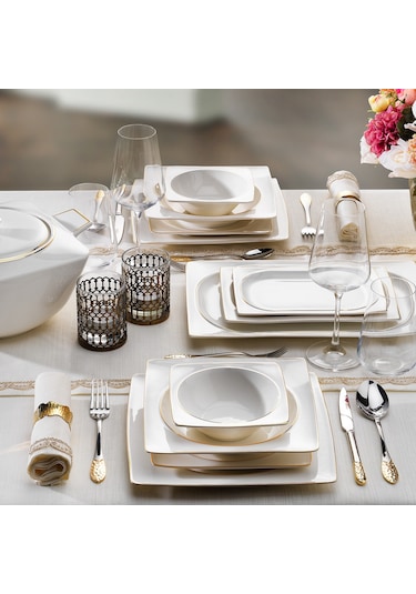 Schafer Glamor Pure Yemek Takım-60 Parça-Gold
