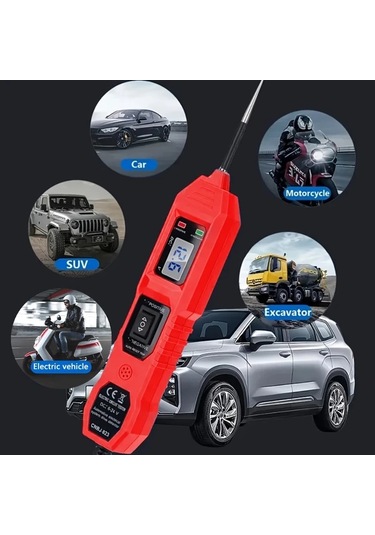 Willowhaven Mavi Dijital Multimetre Araç Test Cihazı Led Ekran Usb Güç 35 36v Dc