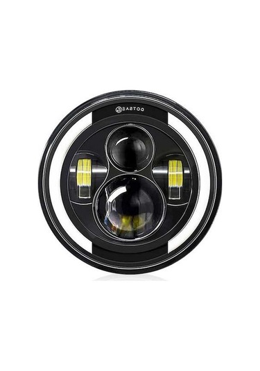 Maoyaya 7 Araba Motosiklet Drl İle Dönüş Led Far Siyah 1 Adet, Araba Ve Motosiklet İçin Siyah