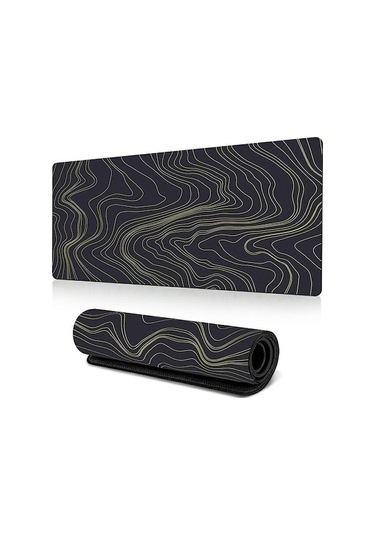 Cbtx 300 X 600 X 3mm Soyut Desenli Kauçuk Mouse Pad Kaymaz Büyük Mouse Mat - Stil F Stil F