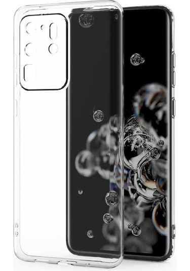 Galaxy S20 Ultra Kılıf Zore Kamera Korumalı Süper Silikon Renksiz