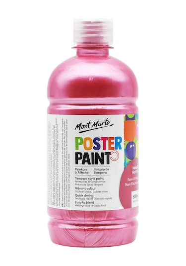 Poster Boyası 500ml - Metallic Hot Pink Çok Renkli