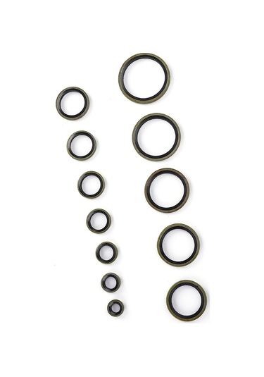 Yifomall "12 Farklı Boyutta Yüksek Basınç Dayanımlı Metal-kauçuk Conta Seti 240 Adet "