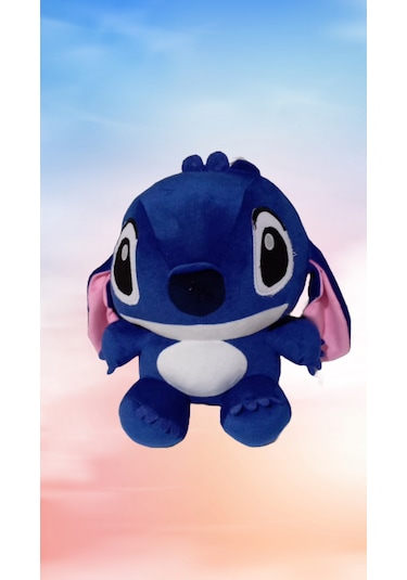 Lilo Ve Stitch Peluş Sevimli Oyuncak 35 Cm Mavi