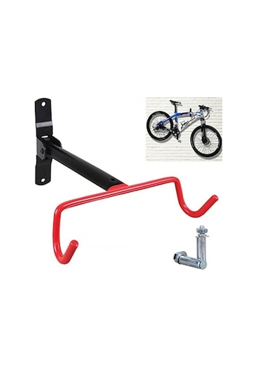 Bisiklet Yatay Duvar Askısı Bisiklet Duvar Askı Aparatı 25 Kg Taşıma Kapasiteli