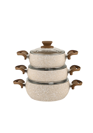 6 Parça Güveç Tencere Seti Bakalit Saplı - Capi