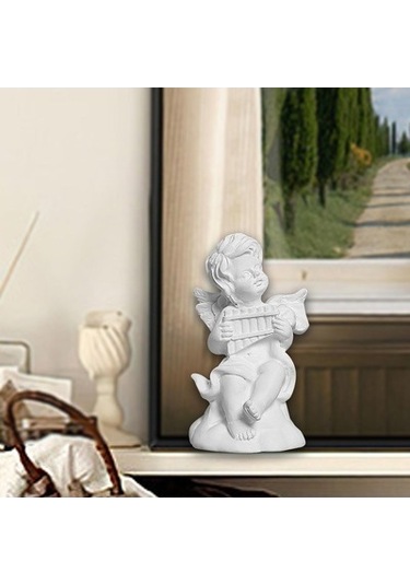Lijinxu Küçük Melek Heykeli Reçine 3.5x3.5x6.5cm-flüt