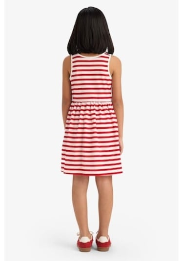 DeFacto Kız Çocuk Bisiklet Yaka Çizgili Kolsuz Yazlık Elbise B4340A825SMRD51