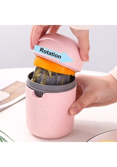 Ulzyvf Taşınabilir Sıkacağı Sıkacağı Rotasyon Manuel Limon El Basın Ti