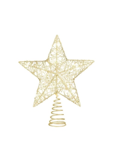 Waldern Yılbaşı Çam Ağacı Yıldız Tepeliği Gold
