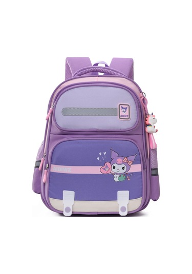 İlkokul Öğrencisi Sırt Çantası Büyük Kapasiteli Hafif Rahat Çocuk Sırt Çantası Oxford Kumaşı Kloromi Kızlar İçin İki Askılı Çanta Mor