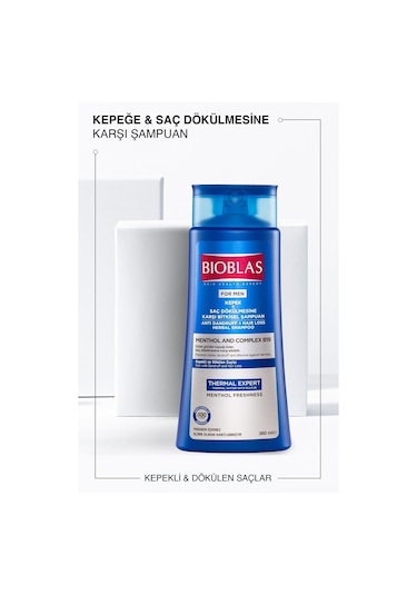 Bioblas Thermal Expert Men Kepek ve Saç Dökülmesine Karşı Şampuan 360 Ml