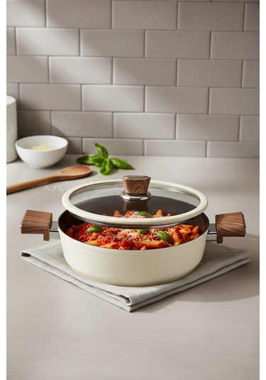 Bernardo Mayasa 7 Parça Seramik Tencere Seti Fil Dişi Fil Dişi