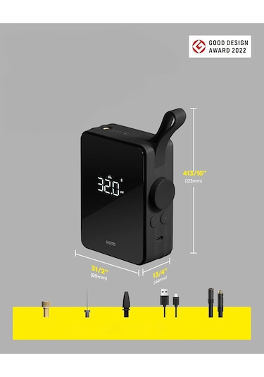 Hoto Taşınabilir Elektrikli Lastik Şişirme Cihazı Qwcqb001