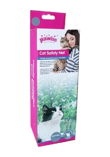 28405-Pawise Balkon Kedi Koruma Şeffaf Ağ 8x3 Mt