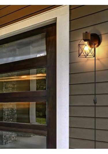 Sld Anahtar Ve Fişli Duvar Lambası 475254486 Siyah