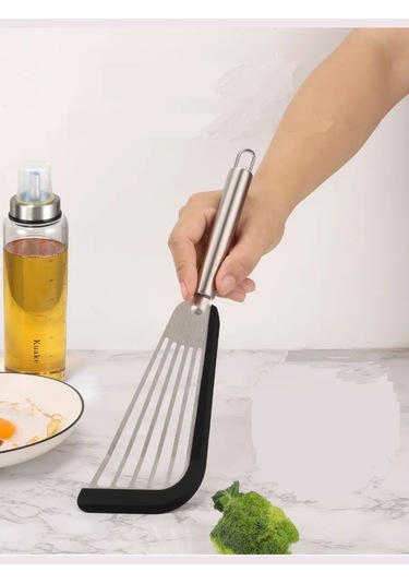 Stil'nyj İ Udobnyj Dom Pançalar İçin Çiziksiz Mutfak Silikon Spatula 368456067 Çelik