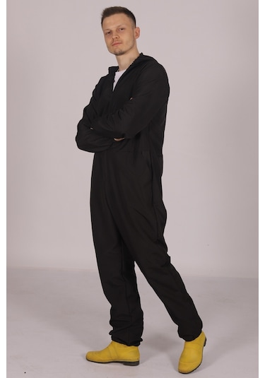 İşçi Tulumu  Yağmurluk Çiftçi Bahçıvan Kuaför Laboratuvar Sıvı Geçirmez Terletmez Kumaş Siyah