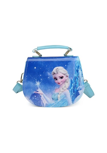 Karikatür Dondurulmuş 2 Omuz Çantaları Prenses Elsa Anna Sevimli Bask 3 3 Çok Renkli