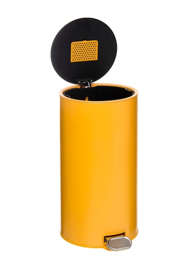 5five Çöp Kovaları Simply Smart Delta 30 Lt Metal Sarı