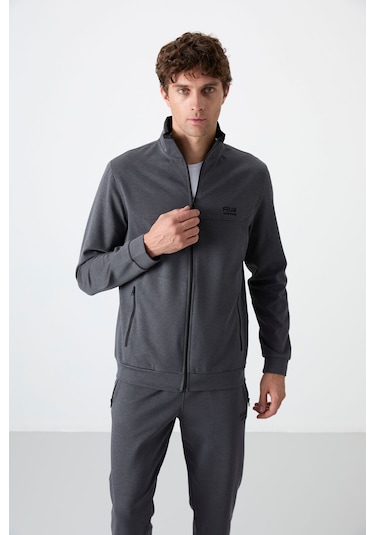 Tommy Life Hugo Koyu Gri Jogger Erkek Eşofman Takım - 85198 Koyu Gri