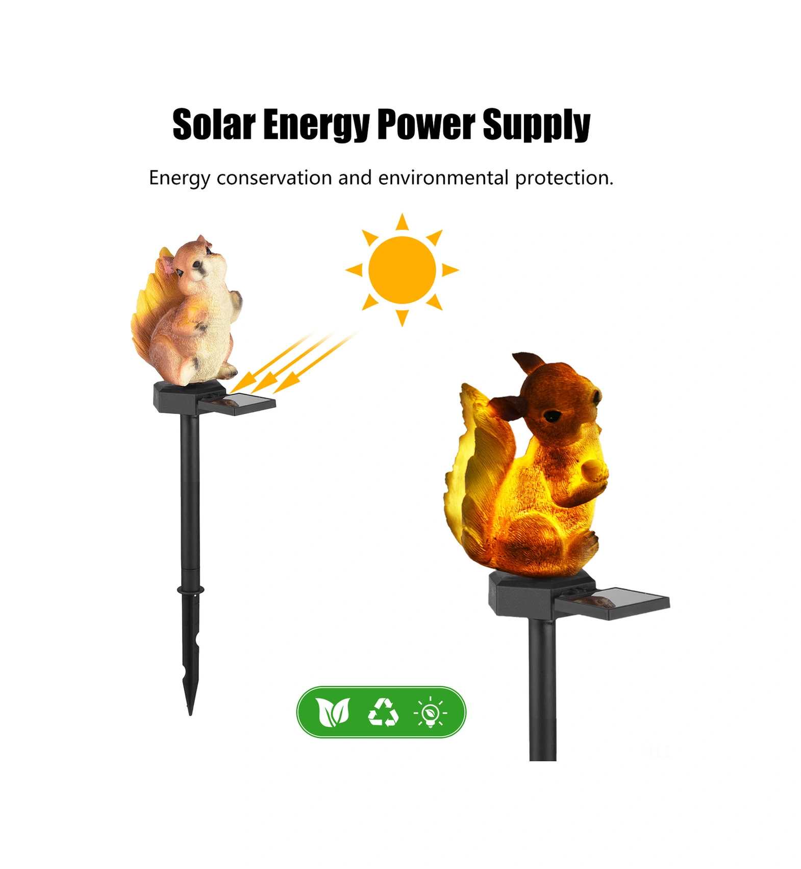 Folinda Güneş Enerjili Kurbaga Resin Bahçe Işığı, Çimen Üstü Feneri, 41cm Yükseklik, Otomatik Aydınlatma Turuncu