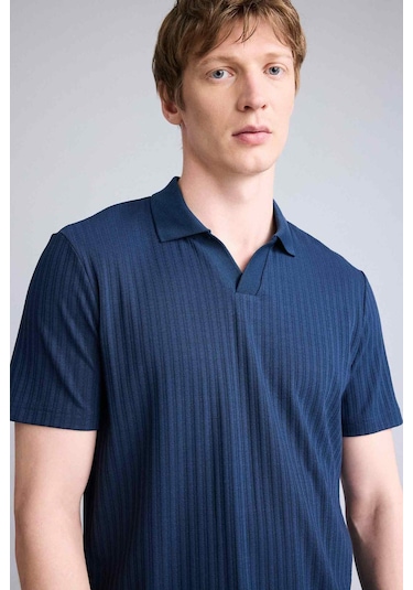 Defacto Regular Fıt Krinkıl Kısa Kollu Polo Tişört E1207ax26smnv64 Lacivert-nv64 Defacto Regular Fıt Krinkıl Kısa Kollu Polo Tişört E1207ax26smnv64 Lacivert-nv64