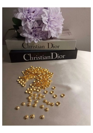 Gold Renk Kapsül Tesbih Bileklik Kolye 131 Adet