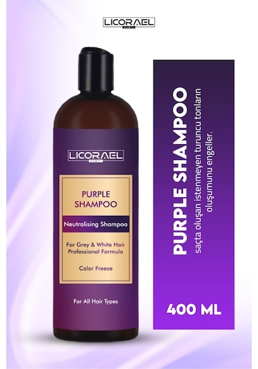 Licorael Dubai Turunculaşma Karşıtı Mor Şampuan 400 ML