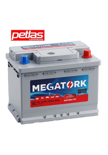 Megatork 12v 60ah 500a Standart Akü