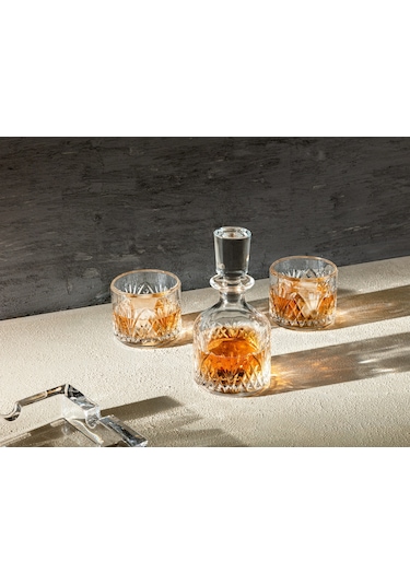 Madame Coco Aron 3 Parça Cam Viski Karaf Seti - Kapaklı Sıse0000000002280 - 245 Ml-std