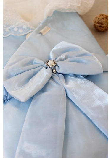 Kumru Kristal Kı Bebek Kundağı Unisex Bebek Dış Kundak Battaniyesi Hastane Çıkışı Kundak Battaniye Mavi