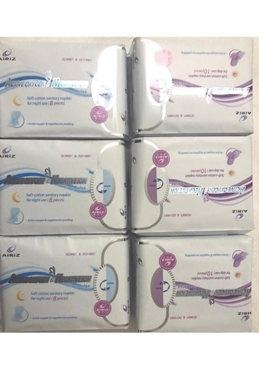 Tienz Tiens Hijyenik Kadın Pedi Gündüz Seti 10'lu 3 Paket Gece 8 Li