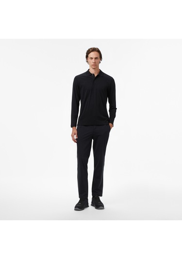 Nautica Erkek Siyah Classic Fit Polo Yaka T-shirt Düz K57019t Siyah