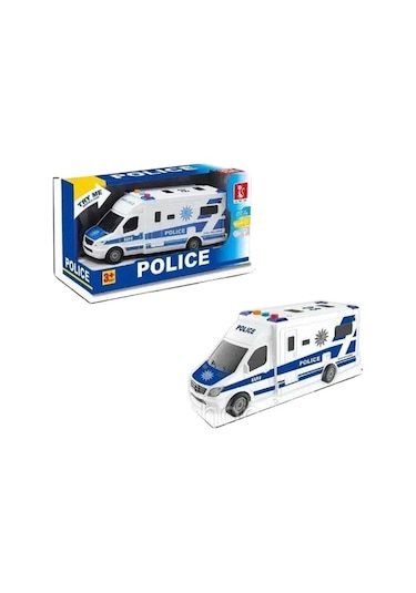 Ctoys J168-12 Işıklı Ve Sesli Polis Otobüsü Oyuncak