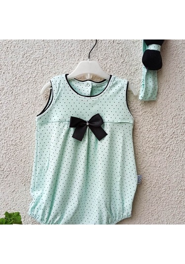 3-9 Ay Puanlı Bandanalı Body Yeşil Yeşil