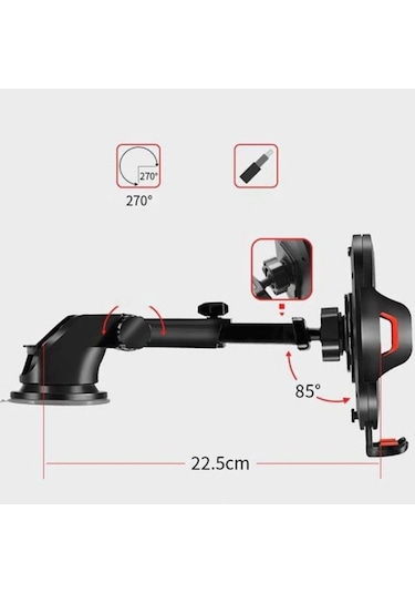 Carmind Uzayabilen Araç Telefon Tutucu Karbon Hd05