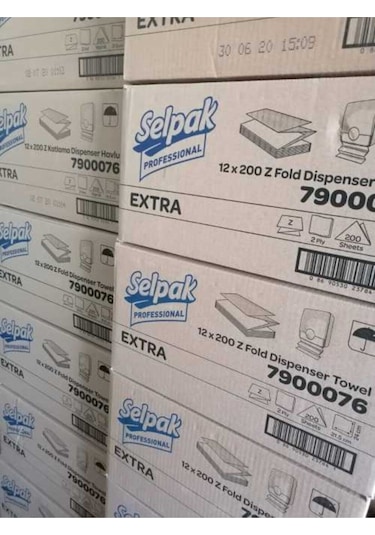 Selpak Professional Selpak Extra Z Katlama Katlı Kat Dispenser Havlu 2400 Adet