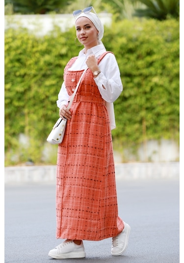 Bear Askılı Düğmeli Jile 582 - Turuncu