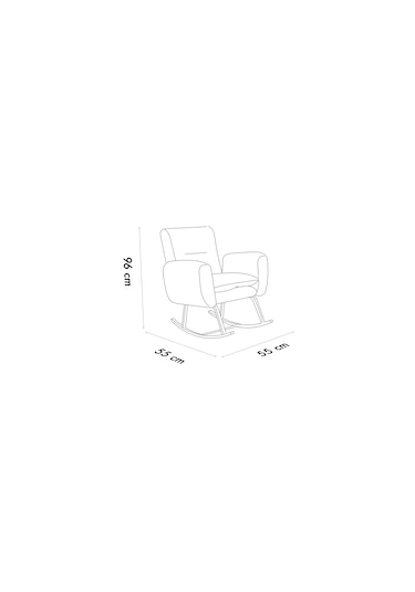 Pafu Kono Tv / Dinlenme / Baba / Emzirme Koltuğu Sallanan Sandalye - Siyah