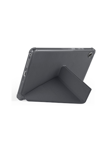 Maks Technology Lenovo Tab One 8.7 Tb-305fu Kılıf Mkst Tri Folding Kalem Bölmeli Standlı Kılıf - Siyah Tablet Kılıfı