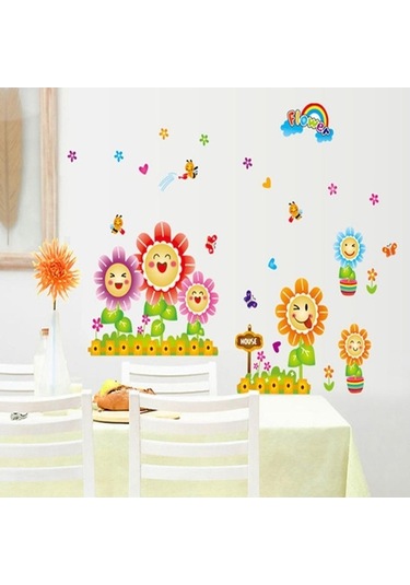 Pazly Yapışkanlı Suntek Sticker Pvc Kendinden Duvar Duvar Çiçek Ma Ahşap