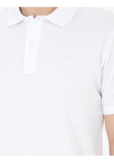 Pierre Cardin Erkek Beyaz Tişört Basic 50280754-Vr013 Beyaz