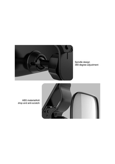 Seametal Araba Bebek Arka Koltuk Dikiz Aynası Bebek Ve Yürümeye Başlayan Çocuk İçin Güvenlik Görünüm Vantuz Cam Güneşlik Plaka Klipsi Clamp