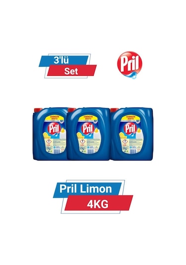 Pril Limon 4kg 3'lü Set set-hnkdtj-5200-6149