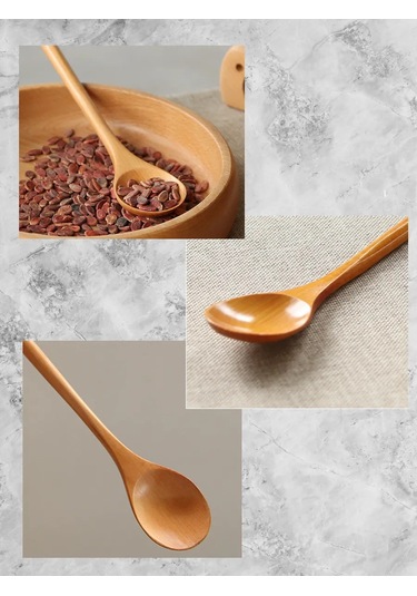 Uzun Saplı Ahşap Aşçı Kaşığı 254380529