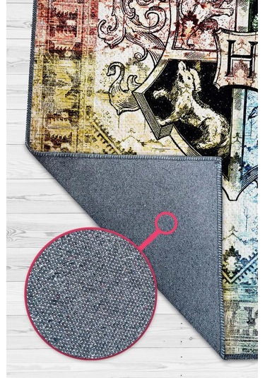 Homshtag Hogwarts Binaları Harry Potter Desenli Halı Çok Renkli Halı Çok Renkli