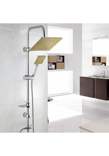 Vilas Laura Gold Robot Yağmurlama Tepe Duş Seti Krom